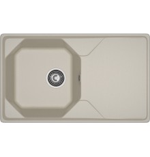 GRANFEST Мойка композит UNIQUE, GF-U-840L, чаш+кр 840*500, топаз