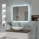 Зеркало Burzhe Led 800х700 бесконтактный сенсор