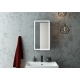 Зеркало-шкаф Mirror Box black Led 350х650 правый