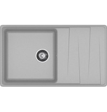GRANFEST Мойка композит LEVEL, GF-LV-860L, чаш+кр 860*500, серый