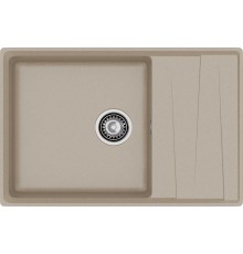 GRANFEST Мойка композит LEVEL, GF-LV-760L, чаш+кр 760*500, песочный