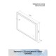 Зеркало Solid Black Led 1000x800, реверсивное крепление