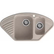 GranFest QUARZ (ECO-14) Мойка угл.1,5 чаш. 930*500 (песок)