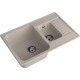 GranFest QUARZ (ECO-21К) Мойка 1.5-чаш+кр. 740*480 (песок)