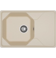 GRANFEST Мойка композит UNIQUE, GF-U-740L, чаш+кр 740*500, кашемир
