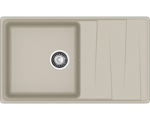 GRANFEST Мойка композит LEVEL, GF-LV-860L, чаш+кр 860*500, топаз
