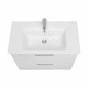 GAP Тумба под раковину GAP 80, белый глянец, ROCA