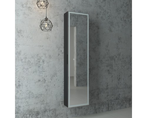 Зеркало-шкаф Mirror Box black Led 400х1600