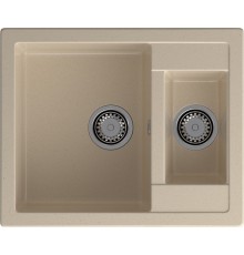 GRANFEST Мойка композит QUADRO GF-Q--610K 1.5-чаши. 610*500мм, кашемир