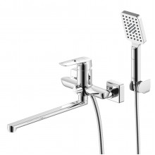 RS46 Смеситель для ванны, длин.пов.излив, р/ОД, хром, ROS, RS46-32