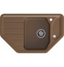 GRANFEST Мойка композит CORNER  GF-C--800E угловая 800*500мм  терракот арт.GF-