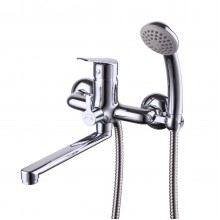 Partner Смеситель для ванны, плоск.пов.излив 200мм держ.на теле, р/ОД, хром, LM, LM6513C