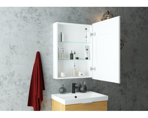 Зеркало-шкаф Allure LED 600х800 правый с розеткой