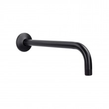 Держатель верхнего душа VENTAS R BLACK настенный, 40 см, черный матовый, BERGES