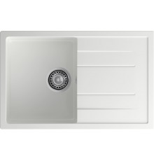GRANFEST Мойка композит QUADRO GF-Q--780L  чаша с крылом 780*500 мм  иней арт.GF-
