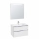 GAP Тумба под раковину GAP 80, белый глянец, 2 ящ., ROCA