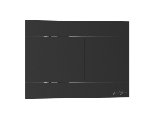 Кнопка смыва IBERICA BLANCA INOX-R нержавеющая сталь, черный матовый (IB.B015.04)