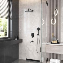 Душевой комплект VENTAS 3R BLACK, черный матовый, BERGES