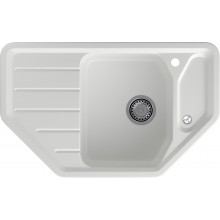 GRANFEST Мойка композит CORNER  GF-C--800E угловая 800*500мм  иней  арт.GF-