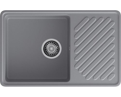 GranFest QUARZ (GF-ZL52) Мойка для кухни 760*480мм (темно-серый) GranFest QUARZ (GF-ZL52) Мойка для кухни 760*480мм (темно-серый)