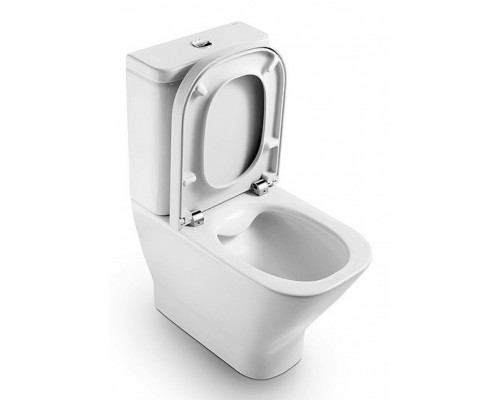 GAP CLEAN RIM Сиденье и крышка для напольного унитаза, дюропласт., белое. ROCA