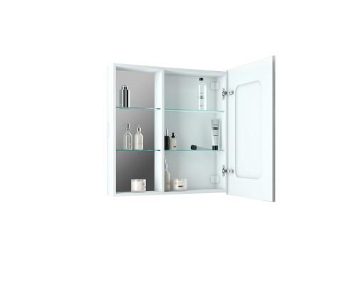 Зеркало-шкаф Aperio LED 800х800 правый с розеткой