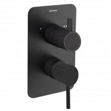 Встраиваемый смеситель для душа ODISEA 391513SNM матовый черный на 3 выхода 