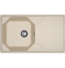 GRANFEST Мойка композит UNIQUE, GF-U-840L, чаш+кр 840*500, кашемир