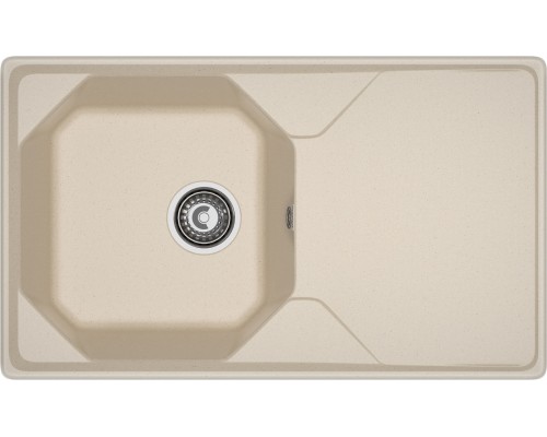 GRANFEST Мойка композит UNIQUE, GF-U-840L, чаш+кр 840*500, кашемир