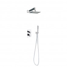 Встраиваемая душевая система с тропическим душем и душевым комплектом KUATRO K4715021