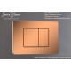 Кнопка смыва IBERICA BLANCA INOX-C нержавеющая сталь, розовое золото глянцевое (IB.B011.004.001)