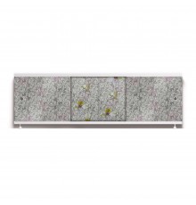 ОПТИМА_Decor Экран для ванны 150 см,ПВХ с офсетной печатью,(цветочный вальс-003), ALAVANN