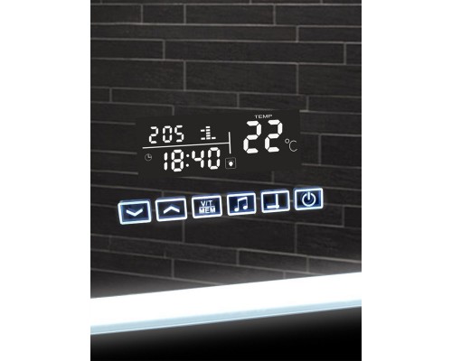 Зеркало Glamour LED 600x800 с музыкальным блоком, подогревом