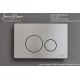 Кнопка смыва IBERICA BLANCA INOX-O нержавеющая сталь, хром матовый (IB.B081.003.002)