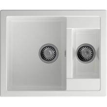 GRANFEST Мойка композит QUADRO GF-Q--610K 1.5-чаши. 610*500мм  иней арт.GF-