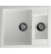 GRANFEST Мойка композит QUADRO GF-Q--610K 1.5-чаши. 610*500мм  иней арт.GF-