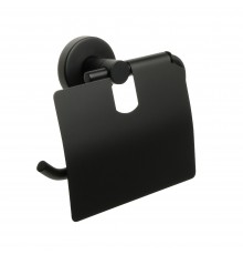 Бумагодержатель с крышкой черный FIXSEN Comfort Black (FX-86010)