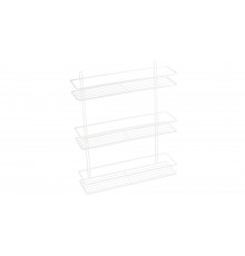 Полка прямая трехэтажная белая Fixsen FX-730W-3