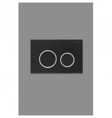 Кнопка инсталляции Z-04 черная+черная, круглая