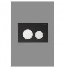 Кнопка инсталляции Z-03 черная+хром, круглая