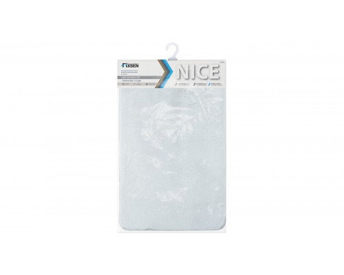 Коврик для ванной Fixsen Nice, голубой, 1-ый (50х80 см) FX-9002C