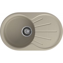 GRANFEST Мойка композит RONDO GF-R--750L  чаша с крылом 750*460мм   топаз арт.GF-