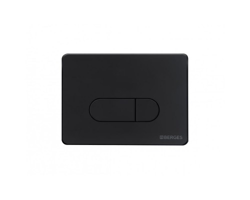 Кнопка  для инсталляции NOVUM D5, черная SoftTouch, BERGES