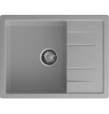 GRANFEST Мойка композит QUADRO GF-Q--650L чаша с крылом  650*500мм  серый  арт.GF-