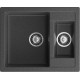 GRANFEST Мойка композит QUADRO GF-Q--610K 1.5-чаши. 610*500мм графит арт.GF-