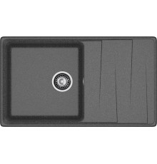GRANFEST Мойка композит LEVEL, GF-LV-860L, чаш+кр 860*500, графит