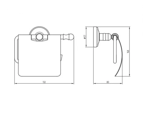 Бумагодержатель Migliore Mirella 17230 - хром
