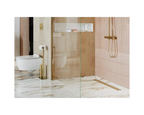 Душевой трап EXCELLENT Stilio Gold 70 см. решетка декоративная (золото) Elit-san.ru