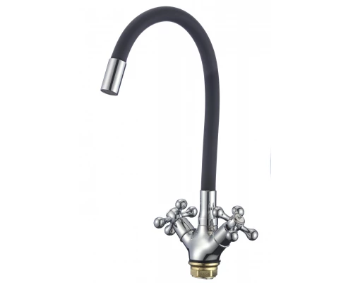 Смеситель для кухонной мойки Fmark с гибким цветным изливом (FM4319-01)