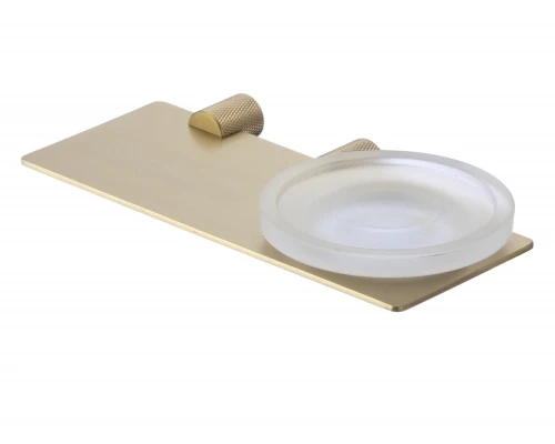 Мыльница стеклянная с настенным держателем Savol (S-002159C)